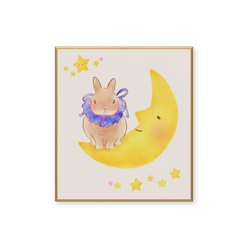 ミニ色紙¦モカたんa月