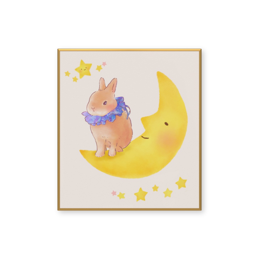 ミニ色紙¦モカたんb月