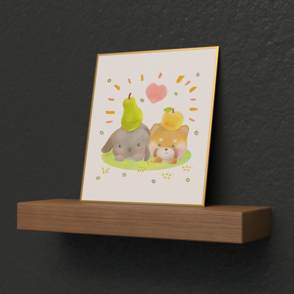 ミニ色紙¦テトハナ