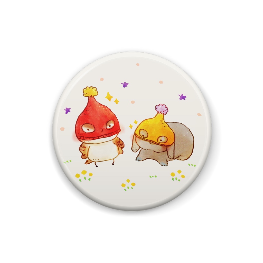 缶バッジ￤レッドチュンとアントニオテト