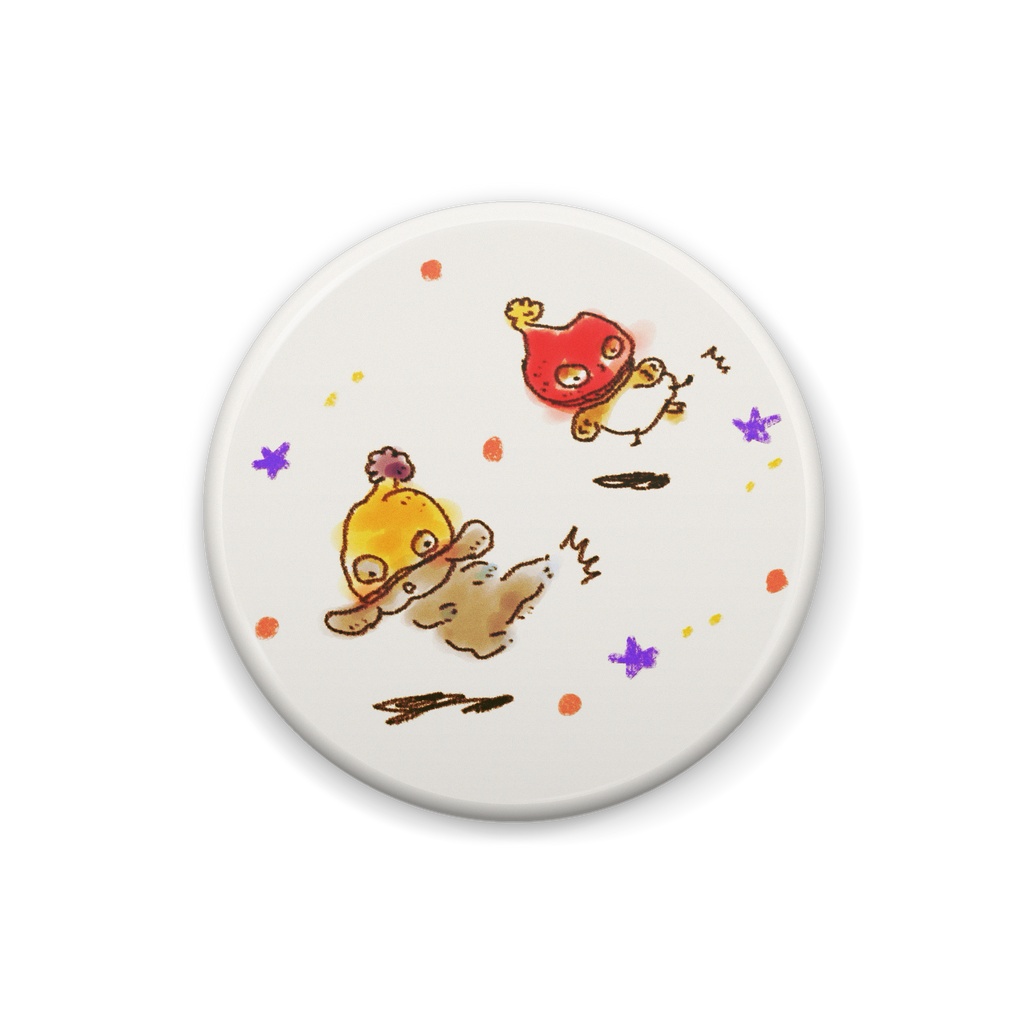缶バッジ￤レッドチュンとアントニオテト☆
