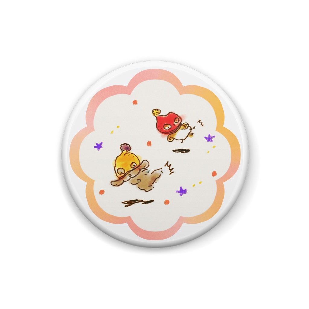 缶バッジ￤レッドチュンとアントニオテト☆