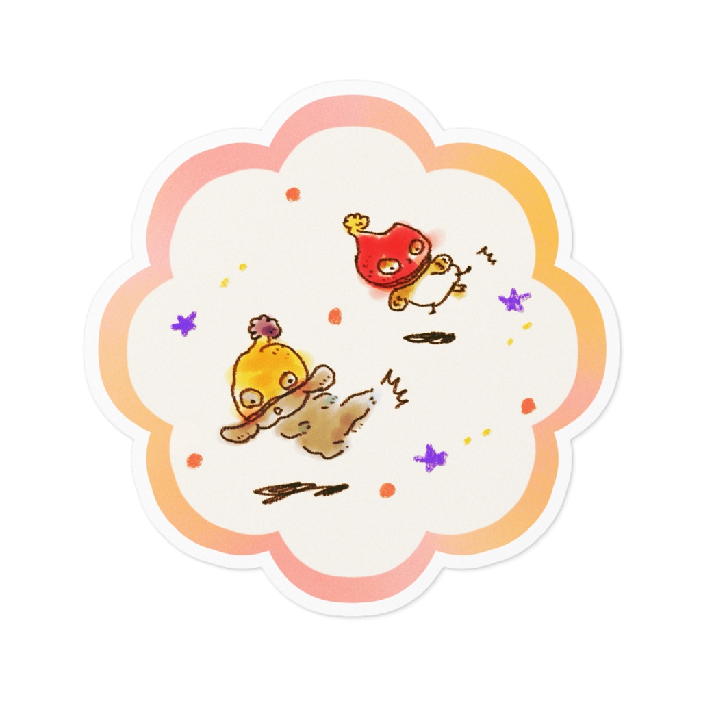 ステッカー￤レッドチュンとアントニオテト☆