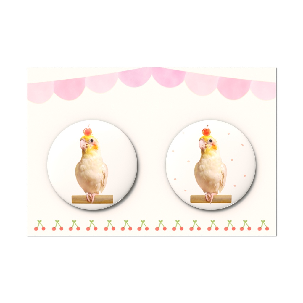 缶バッジセット￤さくらんぼのせ隊