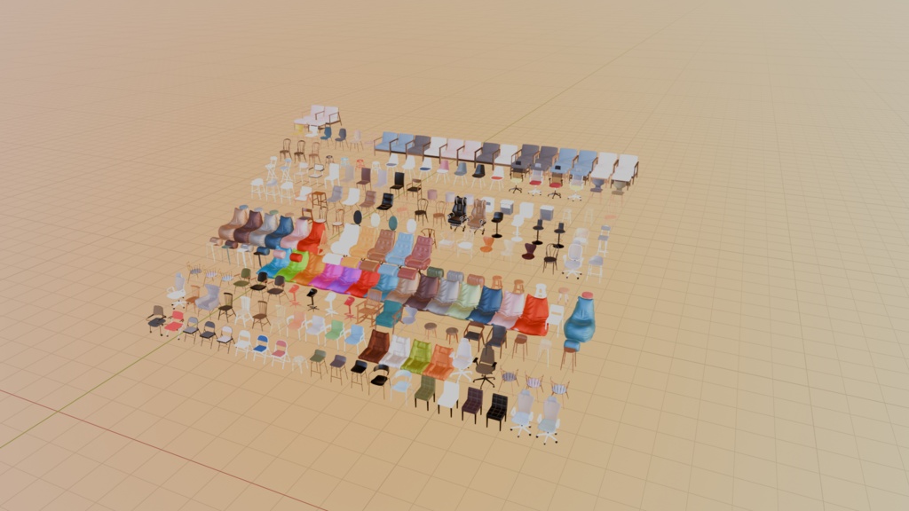 椅子 3Dモデル