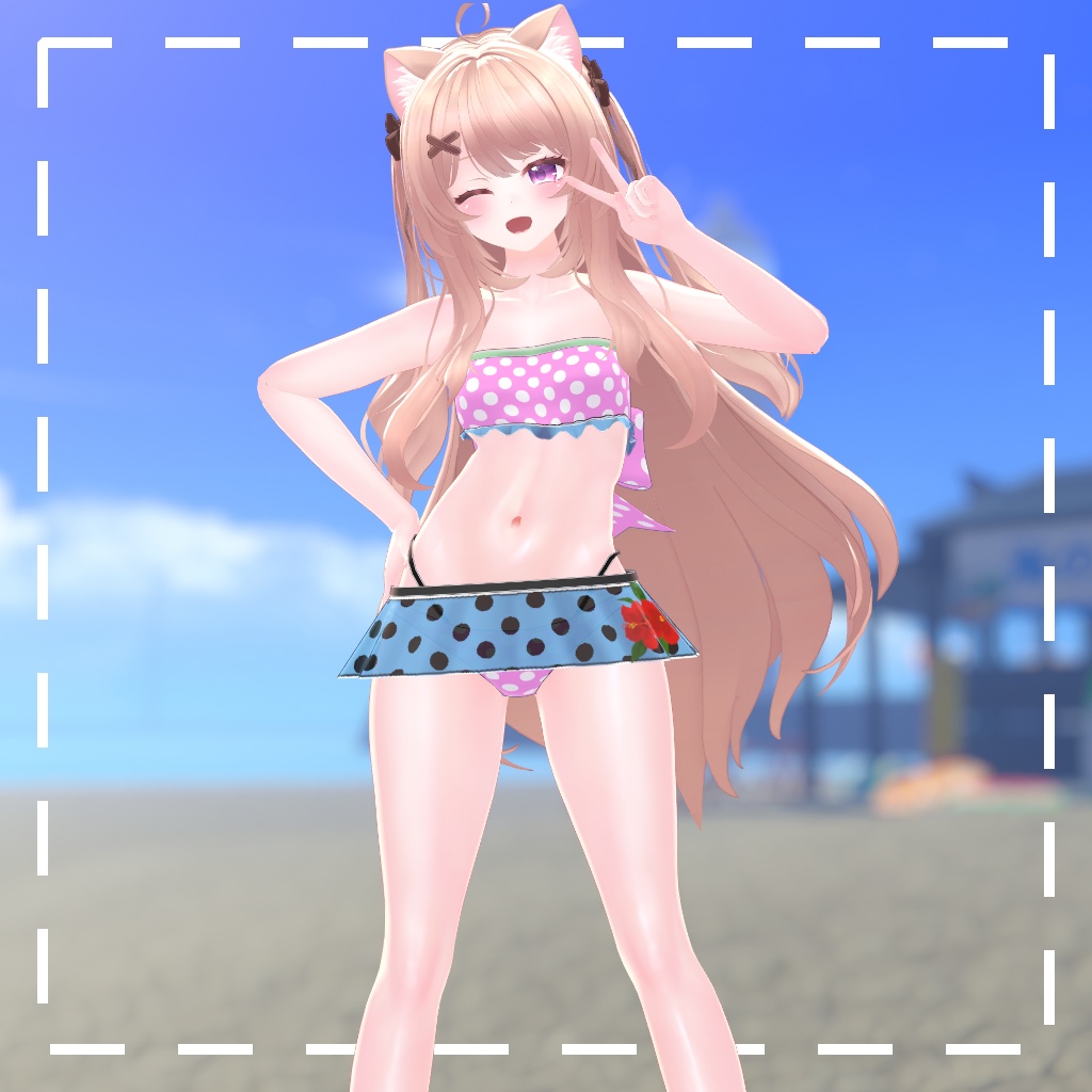 水玉水着 for MIKOMIA