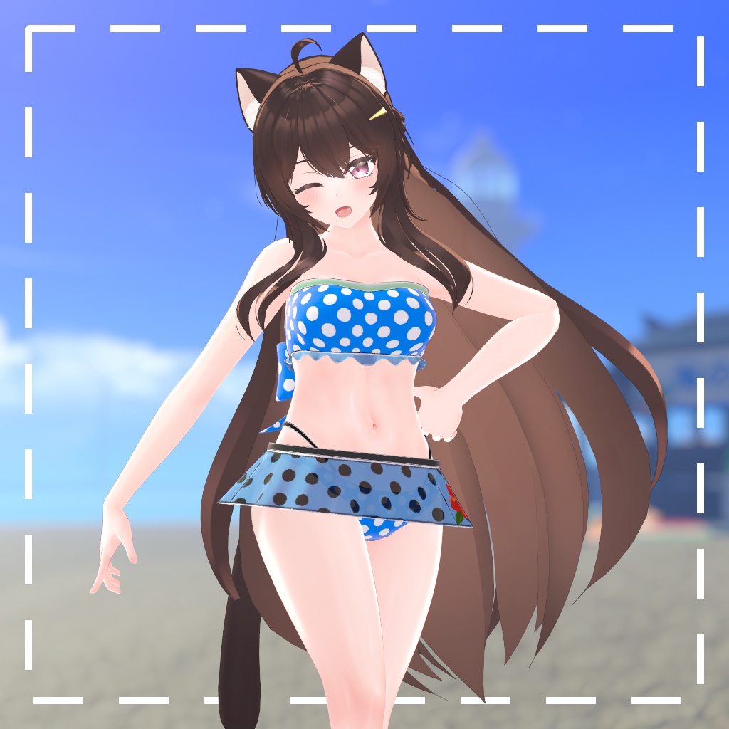 水玉水着 for ERUQYUNA2 & LIMILIA