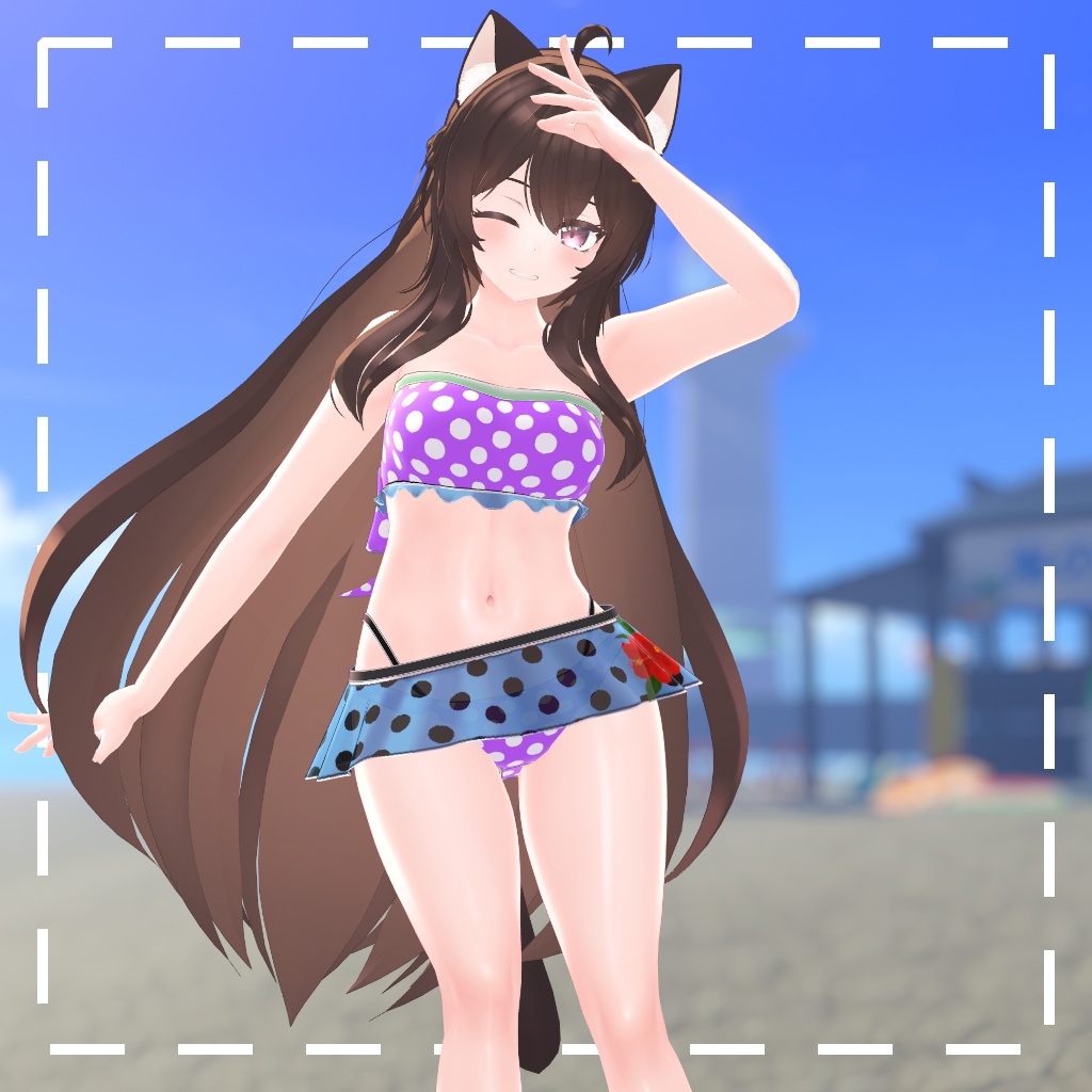 水玉水着 for ERUQYUNA2 & LIMILIA
