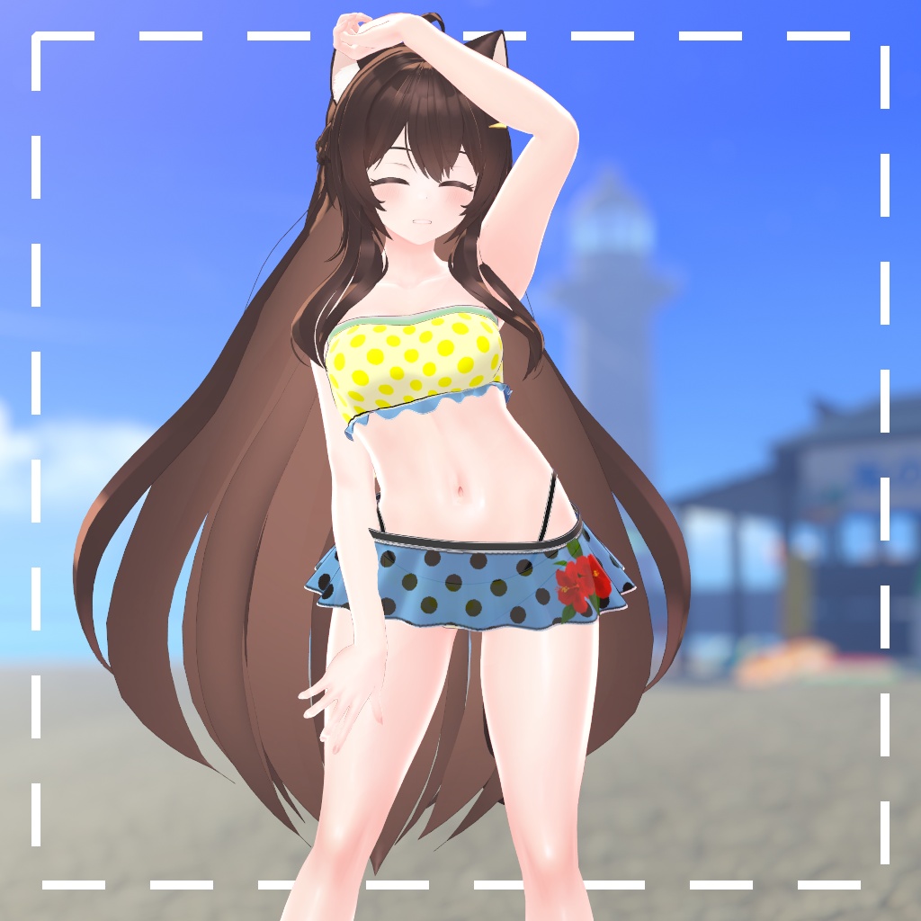 水玉水着 for ERUQYUNA2 & LIMILIA
