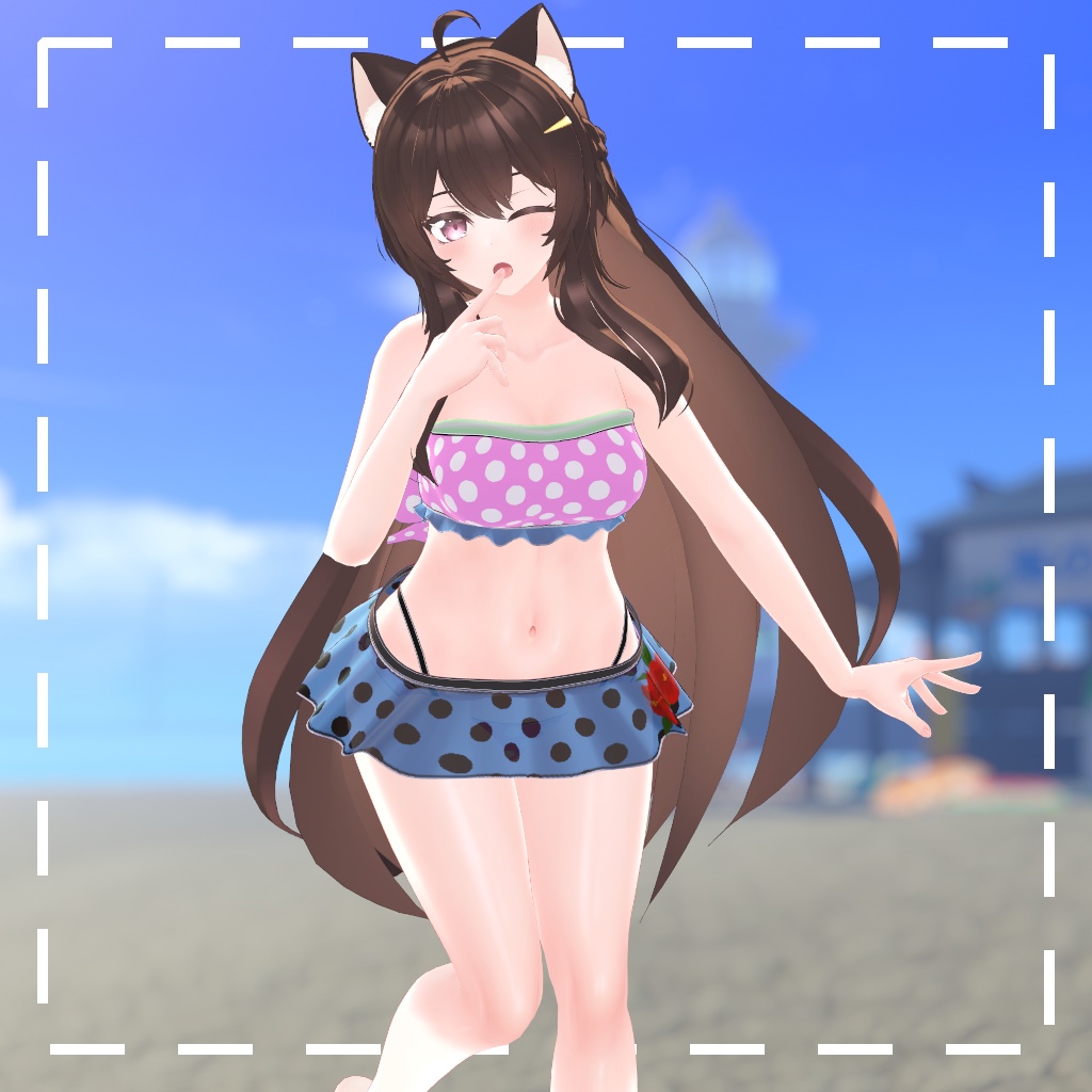 水玉水着 for ERUQYUNA2 & LIMILIA