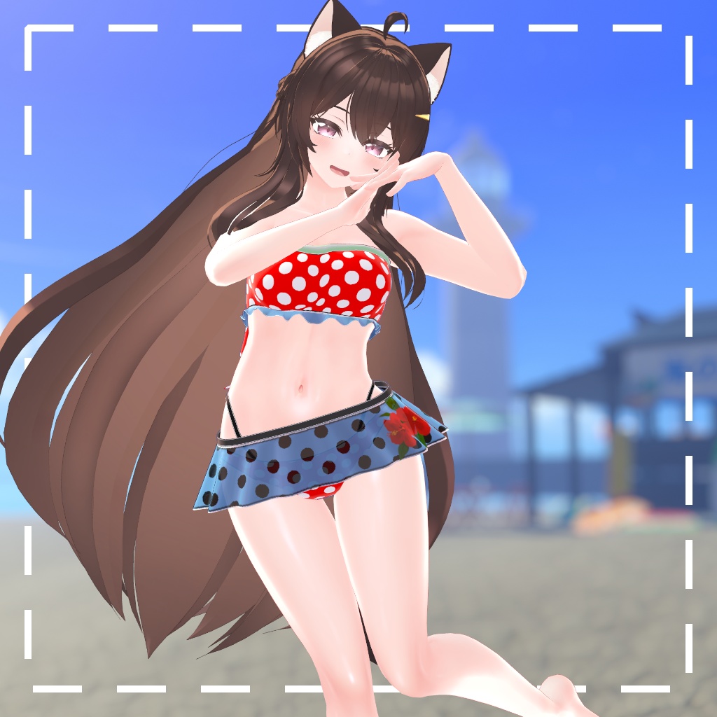 水玉水着 for ERUQYUNA2 & LIMILIA