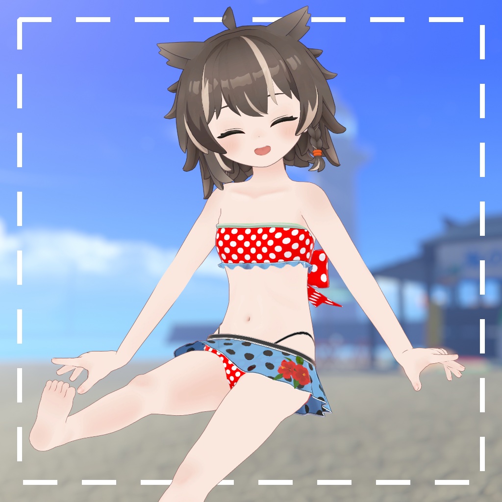 水玉水着 for Aulka