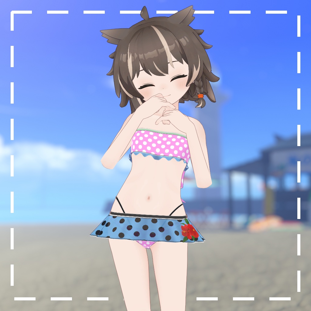 水玉水着 for Aulka
