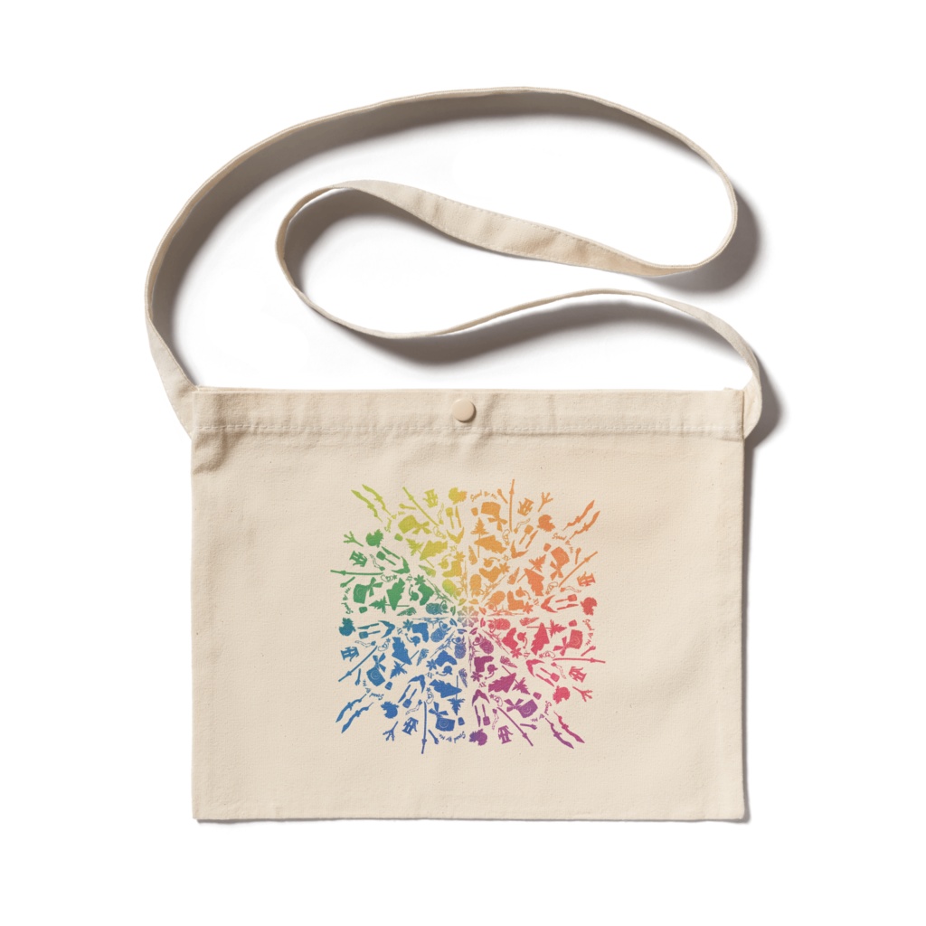 15サコッシュ虹