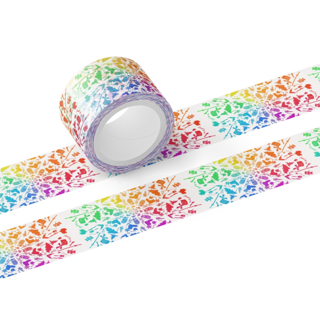 15マスキングテープ虹25mm