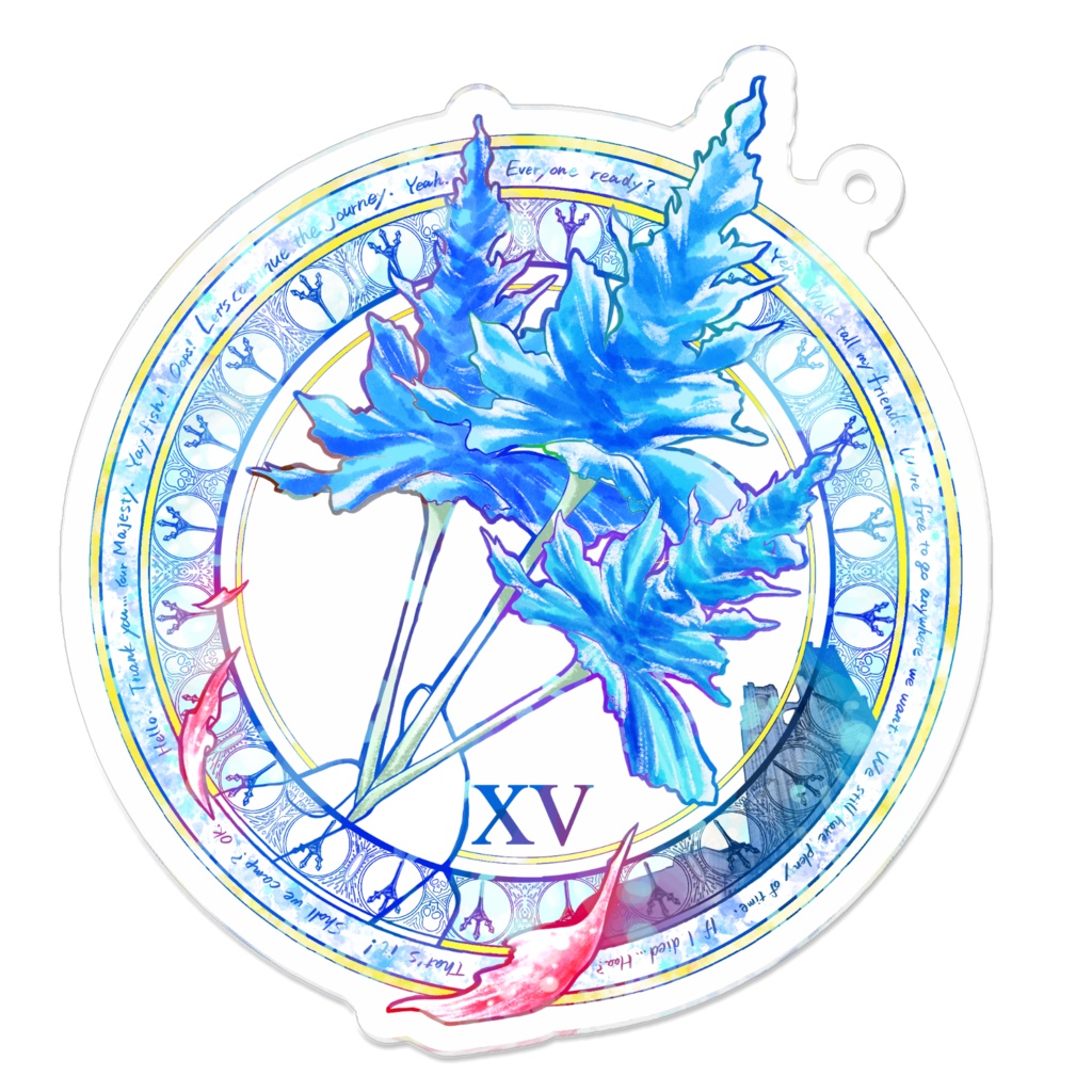 15コーティングアクキー花70×70