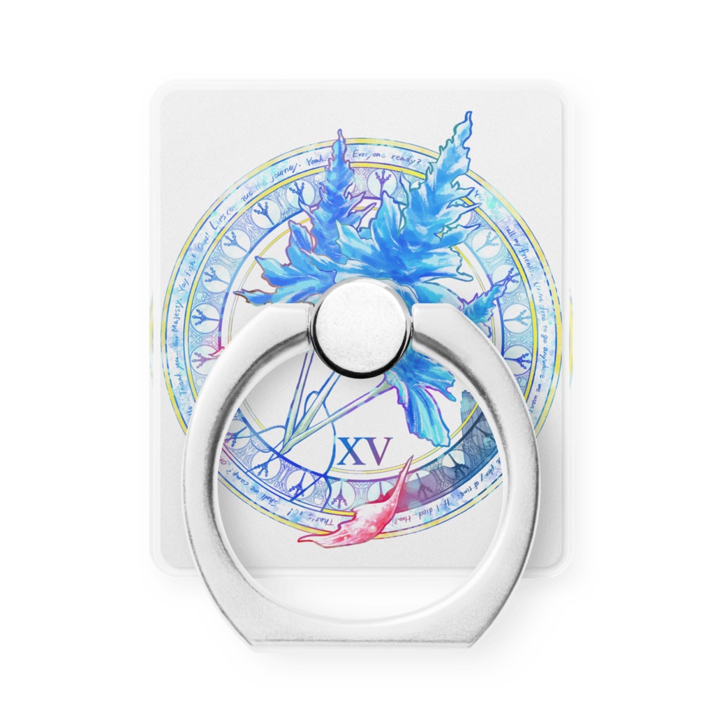 15スマホリング花