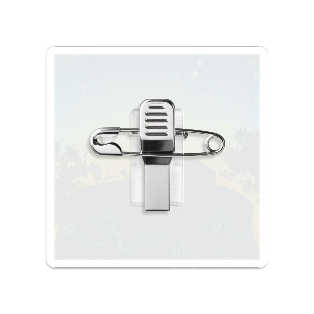 15 キャンプ アクリルバッジ 50×50