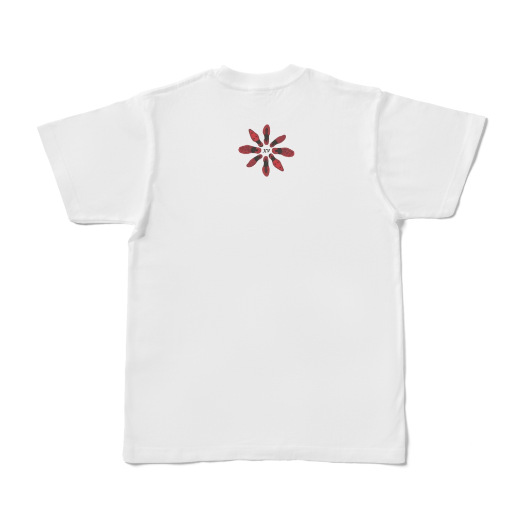 15 キャンプ×靴裏 両面プリント 白