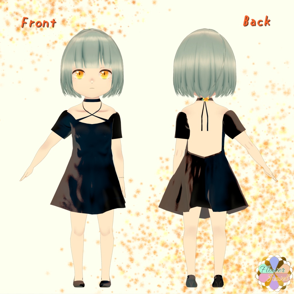 オリジナル3Dモデル「琥珀-Kohaku-」