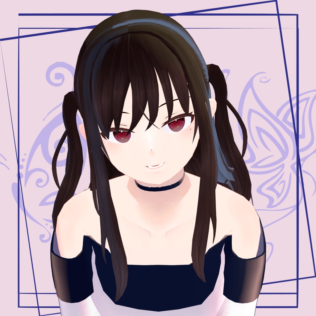 オリジナル3Dモデル「黒蝶‐Kurocho‐」