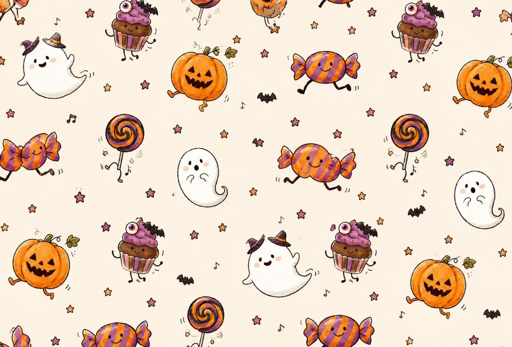 デジタルペーパー　ハロウィン　5枚セット