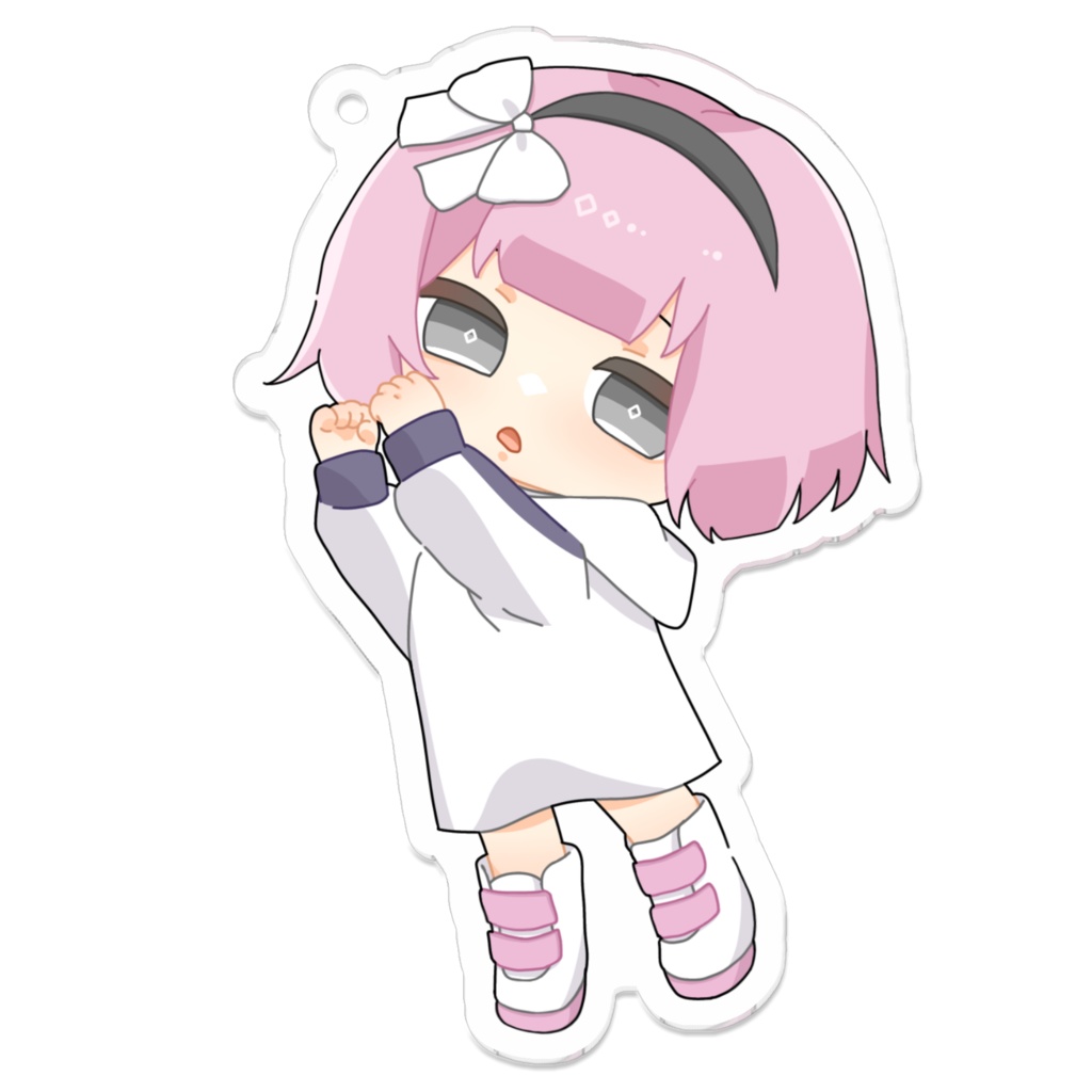 しゃんしゃんめり ぶら下がりアクリルキーホルダー【カラアモ】