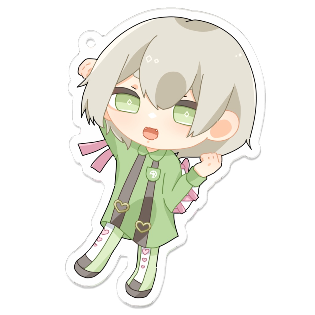 ぼもん ぶら下がりアクリルキーホルダー【カラアモ】