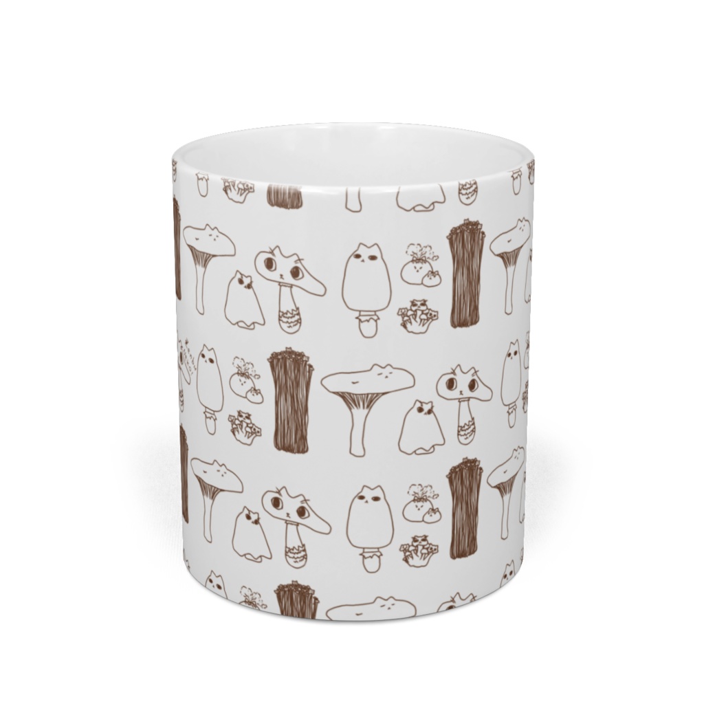 ぜんぶねこ(きのこ) マグカップ