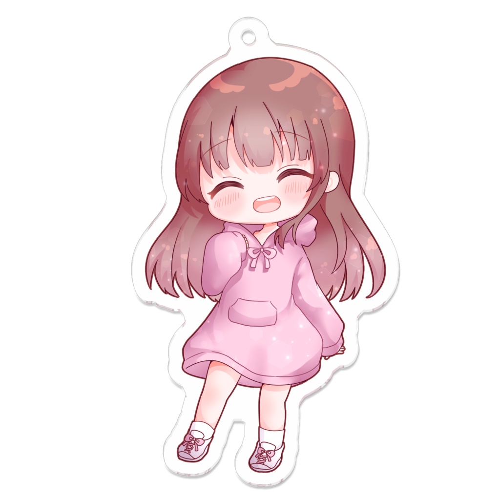 アクリルキーホルダー♡パーカーワンピース 立位タイプ