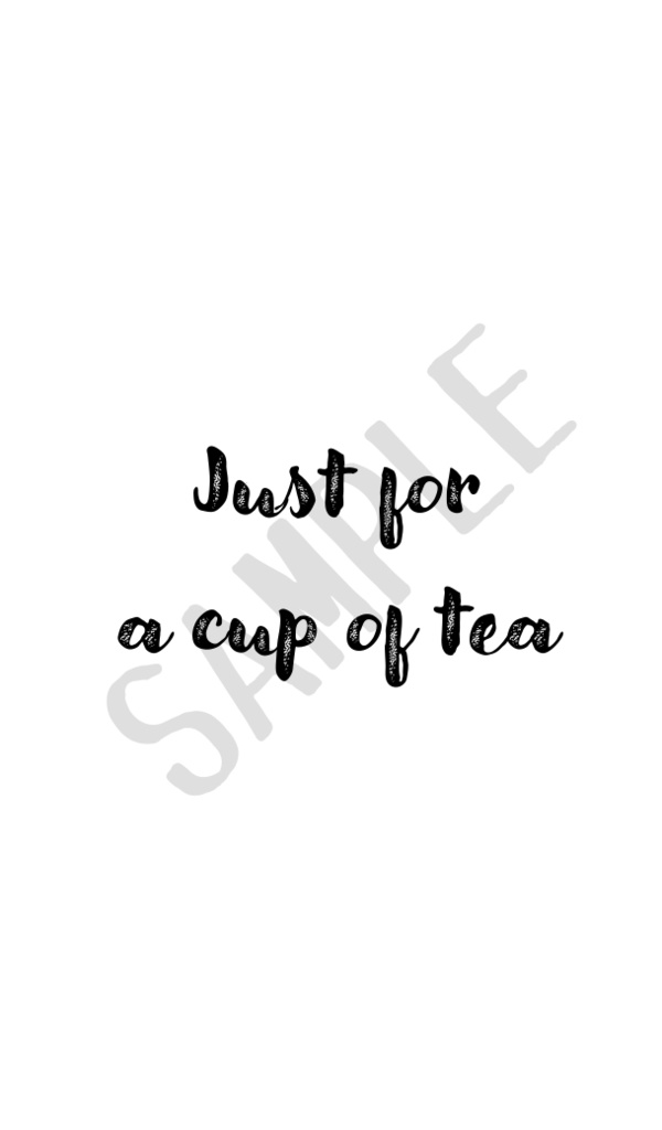 ただ一杯の茶を飲みに