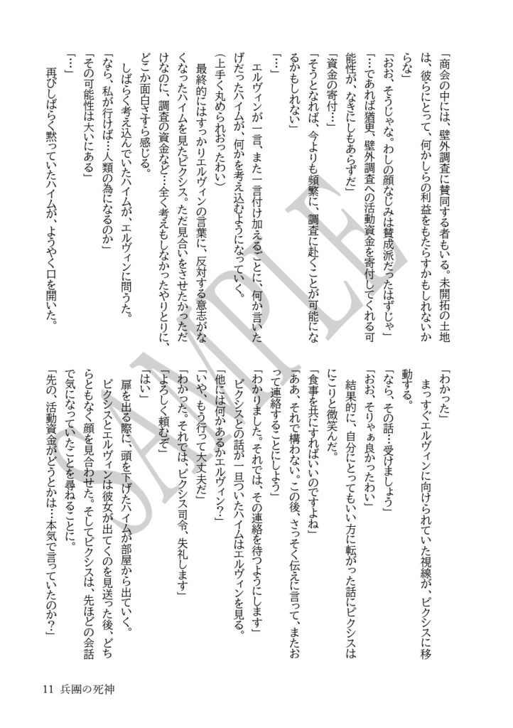 兵團の死神 番外