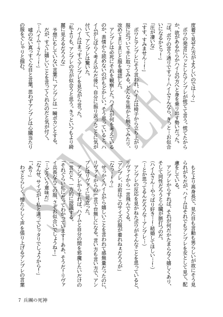 兵團の死神 番外