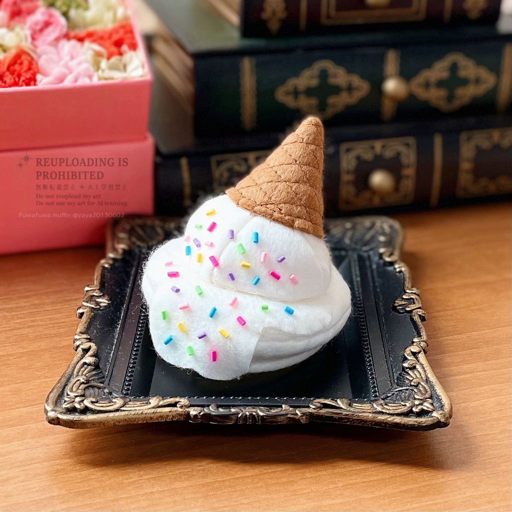 おちたアイスのぼうし