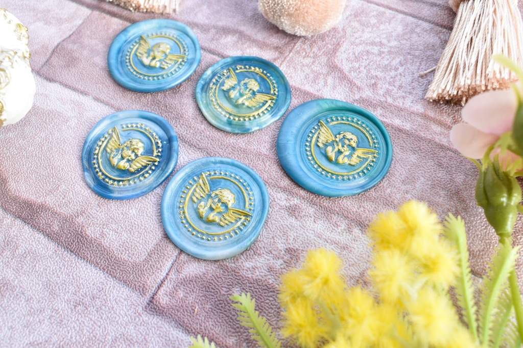 シーリングスタンプシール【天使】5枚入