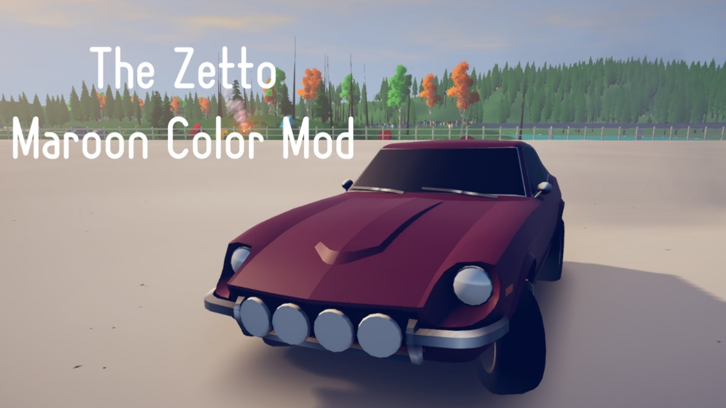 【FreeDownload】"the Zetto" maroon color texture for art of rally
