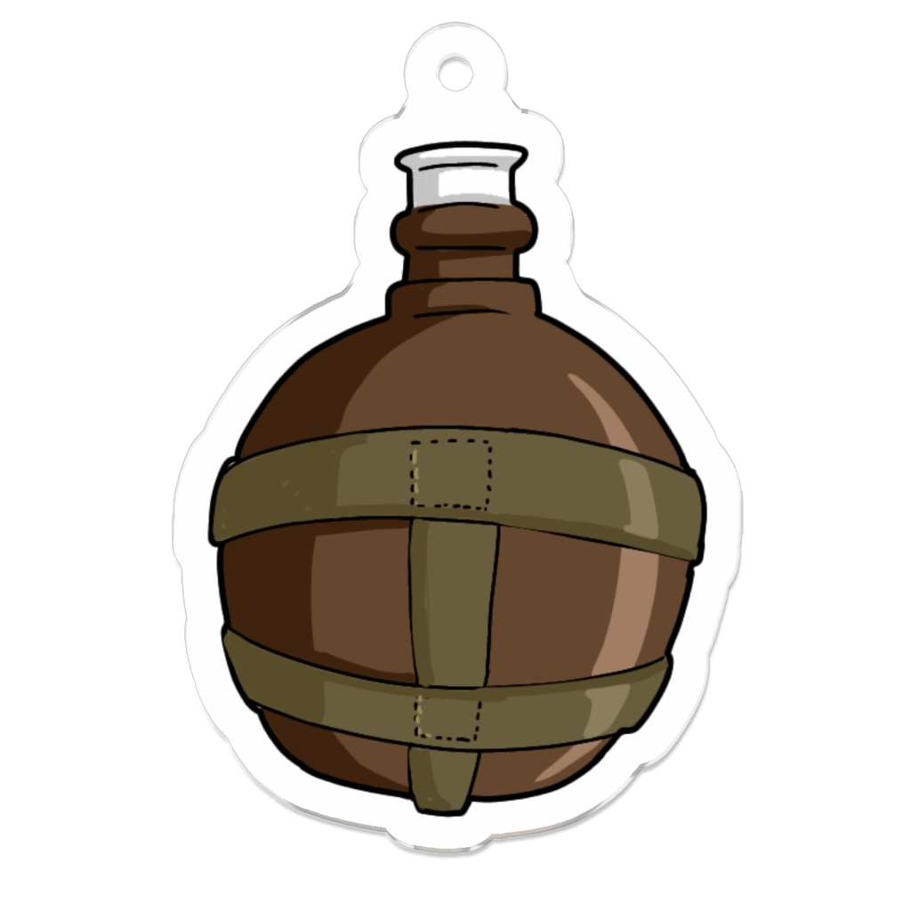 日本軍 水筒 アクリルキーホルダー