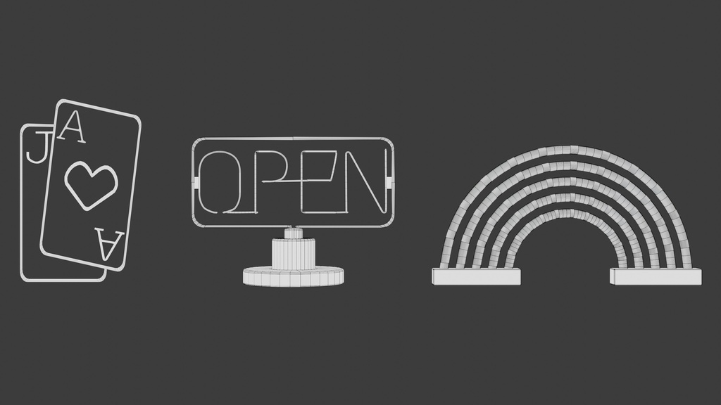 3DCG_ネオンセット