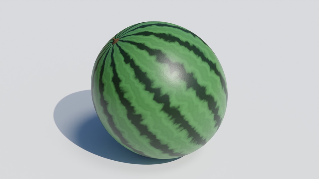 3DCG_スイカ