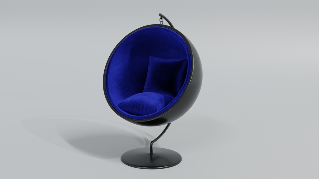 3DCG_ボールチェア