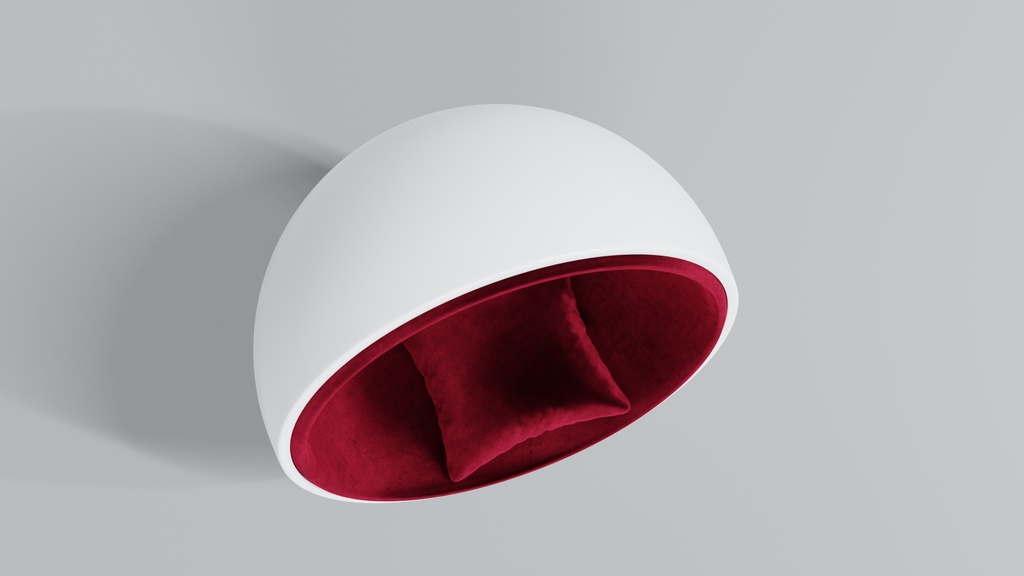 3DCG_ボールチェア