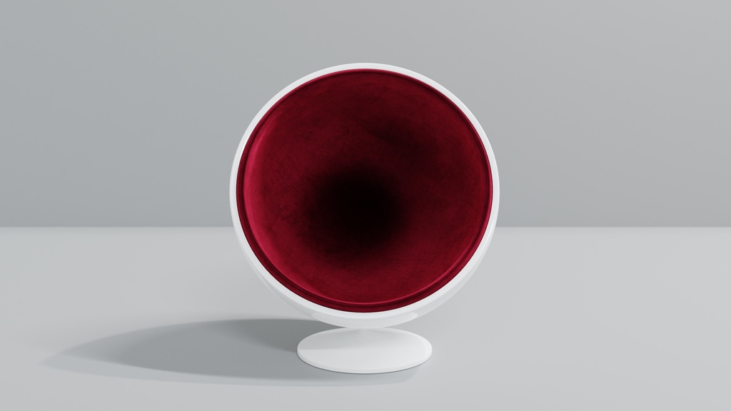 3DCG_ボールチェア