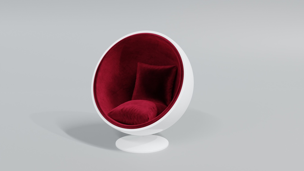 3DCG_ボールチェア