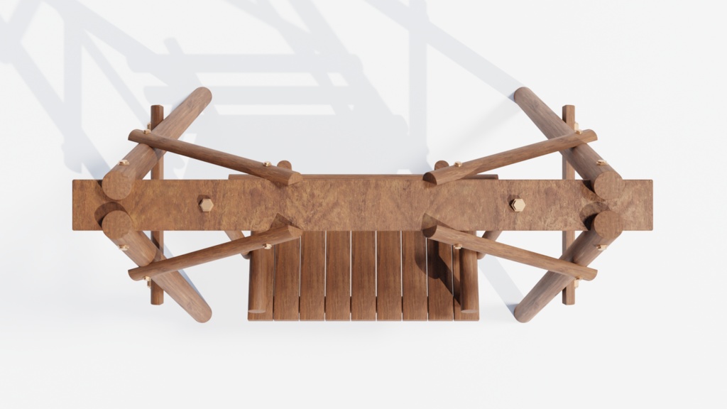 3DCG_木製ブランコ