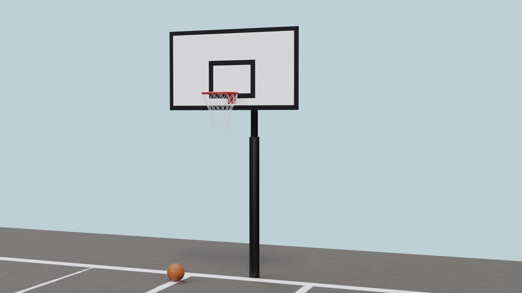 3DCG_バスケットコート