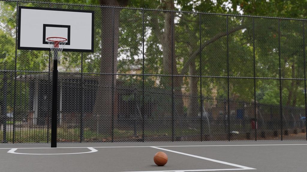 3DCG_バスケットコート
