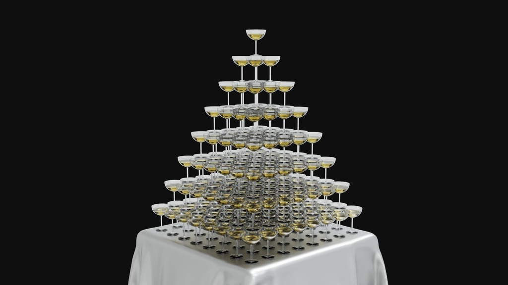 3DCG_グラスタワー