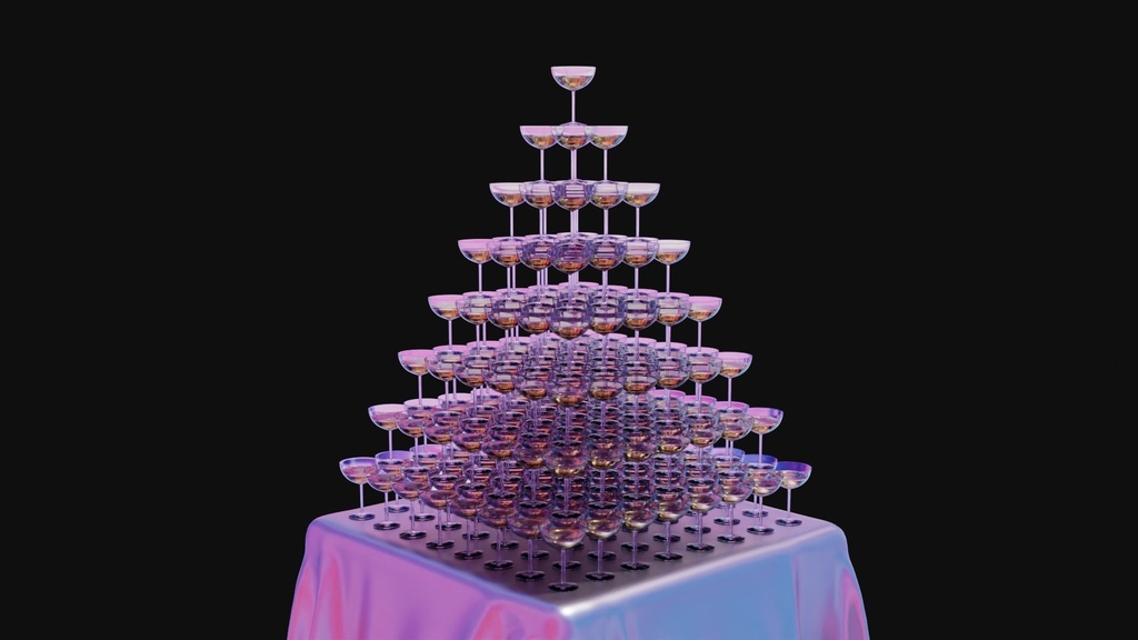 3DCG_グラスタワー