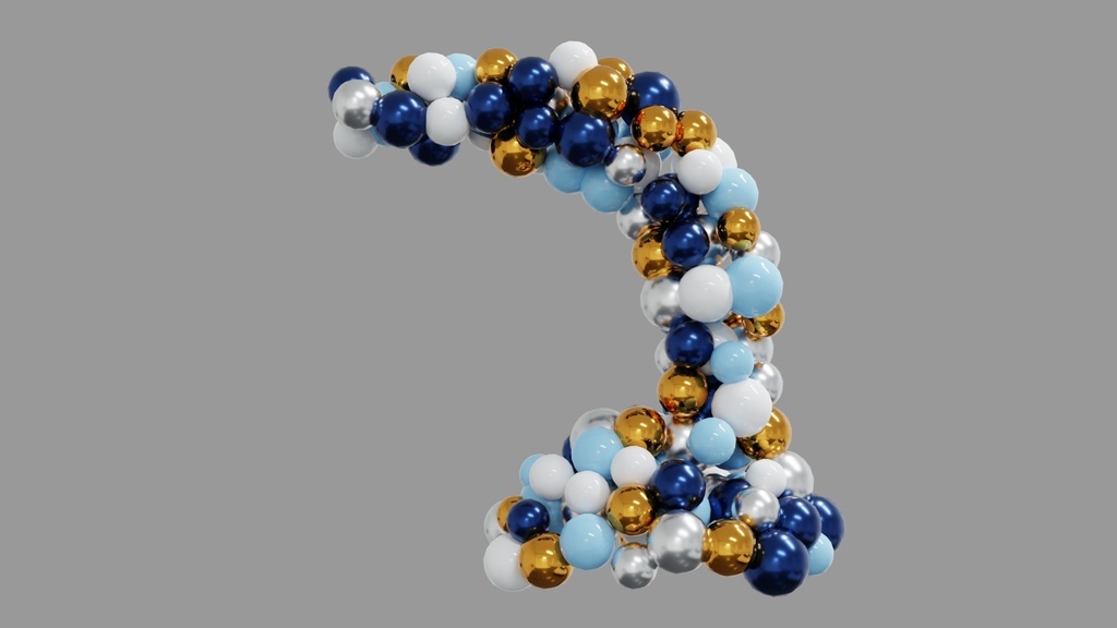 3DCG_バルーンセット