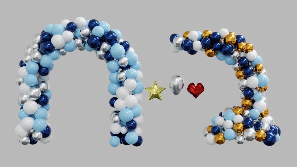 3DCG_バルーンセット